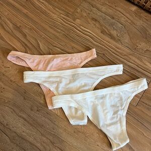 Felina Organic Cotton Thongs 3-pack small